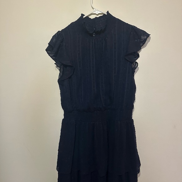 BCX Navy Asymmetrical Dress - Picture 1 of 7